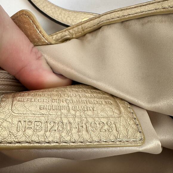 Coach Penelope Carryall Signature Beige and Gold Linen Handbag - Picture 5 of 14